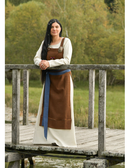 Ceinture viking en laine bleue pour...