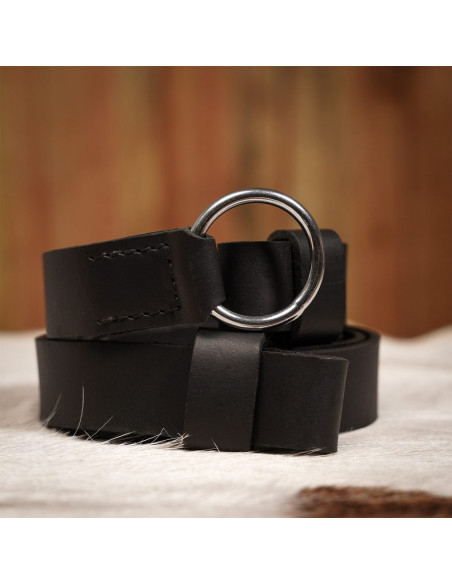 Ceinture en cuir Tahalì pour épées, noir