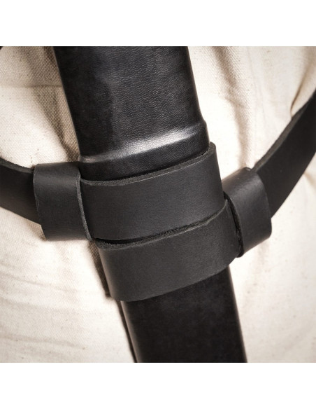 Ceinture en cuir Tahalì pour épées, noir