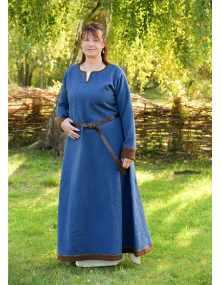 Robe Viking Lykka en Laine Bleue...