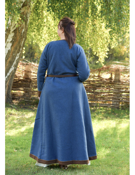 Robe Viking Lykka en Laine Bleue...