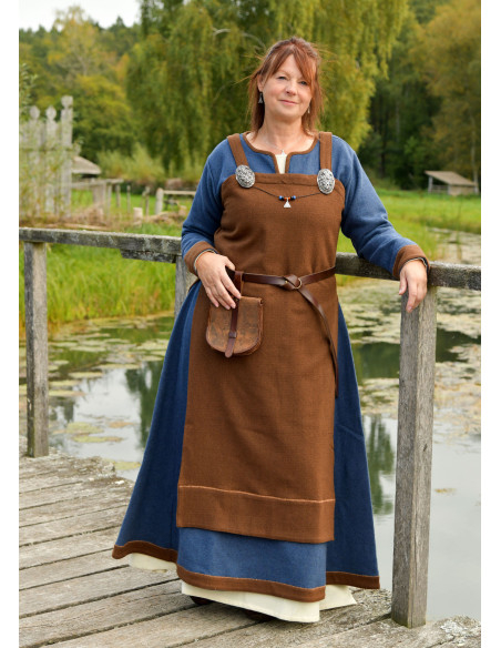 Robe Viking Lykka en Laine Bleue...
