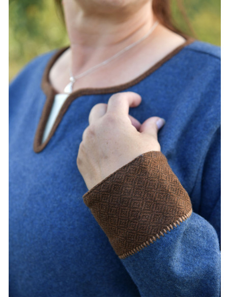 Robe Viking Lykka en Laine Bleue...