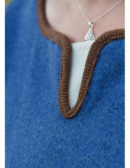 Robe Viking Lykka en Laine Bleue...