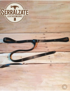 Ceinture médiévale longue modèle Julienne, noire 2