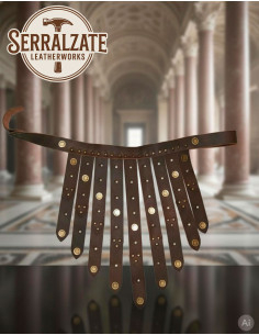 Ceinture légionnaire romaine en cuir, marron foncé 2