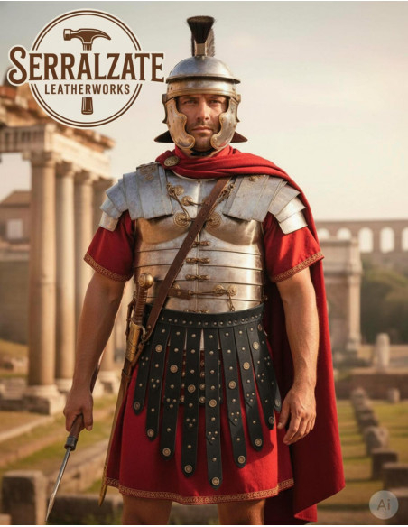 Ceinture légionnaire romaine en cuir,...