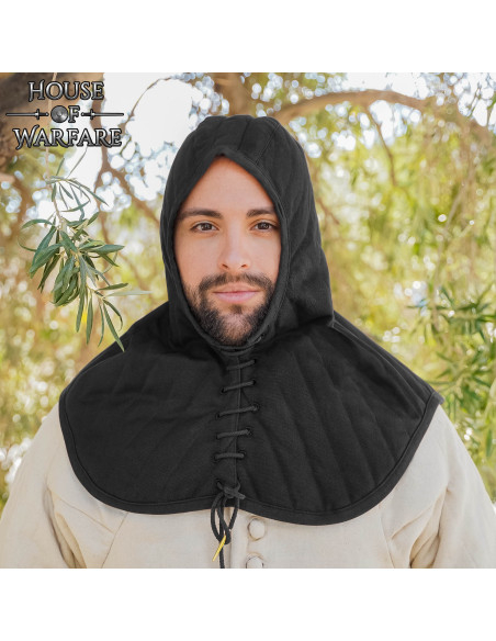 Gugel médiéval rembourré en coton,...