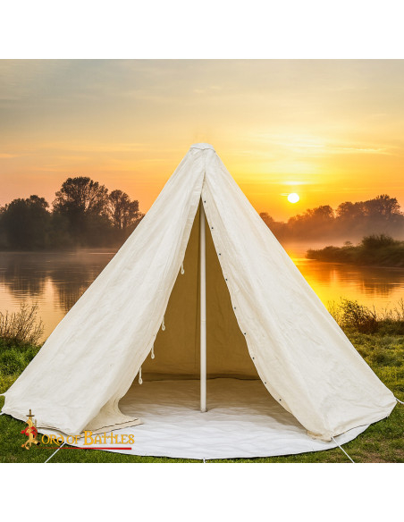 Tente conique médiévale en toile...
