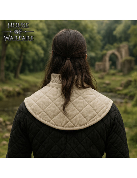 Gorgerin médiéval matelassé avec...