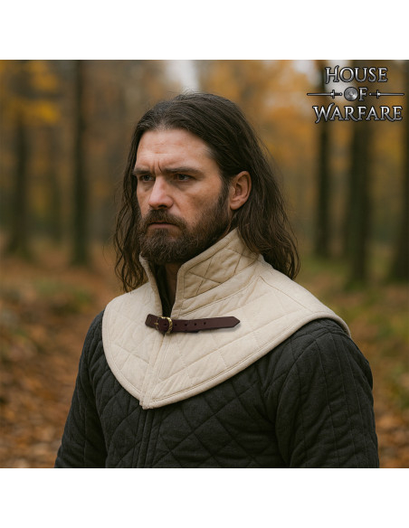 Gorgerin médiéval matelassé avec...