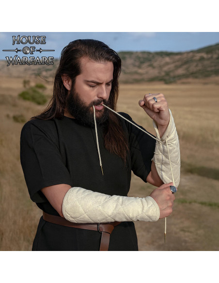 Brassards médiévaux rembourrés à 2...