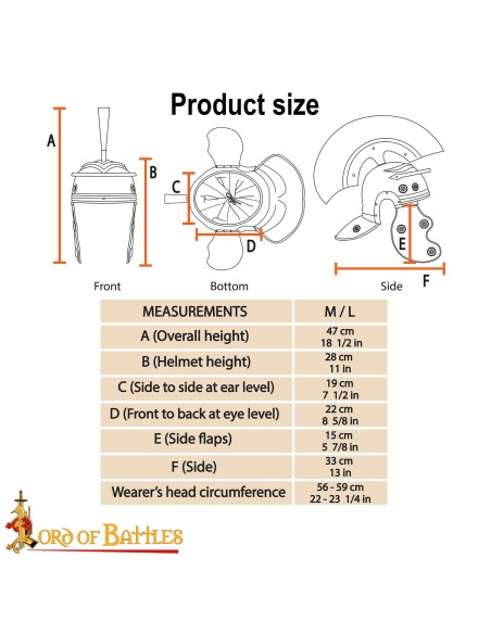 Casque de Centurion Romain avec une...