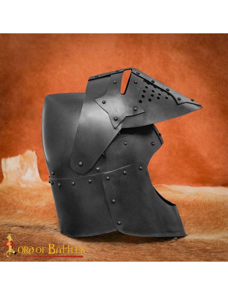 Bacinete médiéval avec visière de...