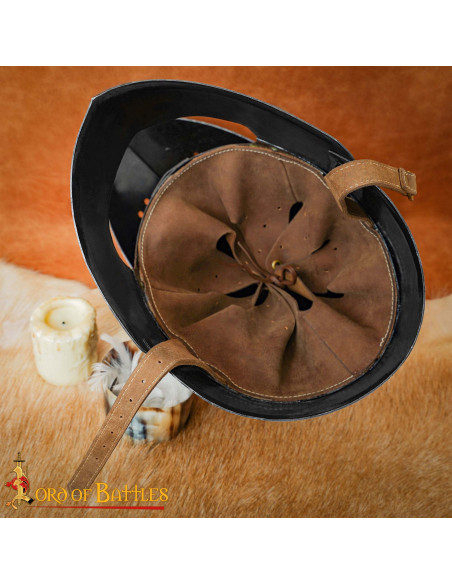 Bacinete médiéval avec visière de...