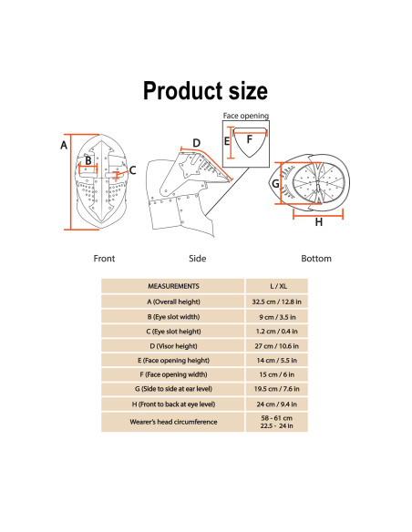 Bacinete médiéval avec visière de...