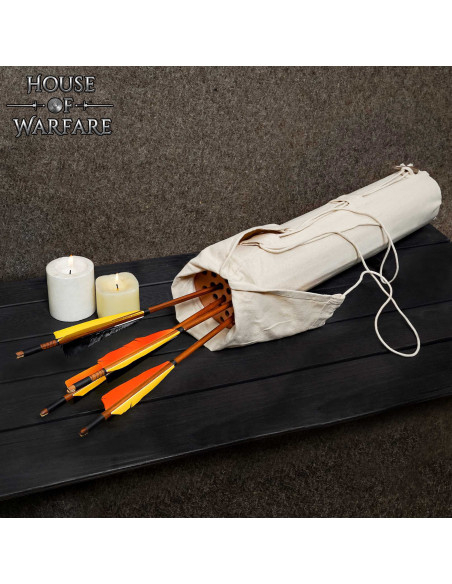 Carquois médiéval artisanal en toile...