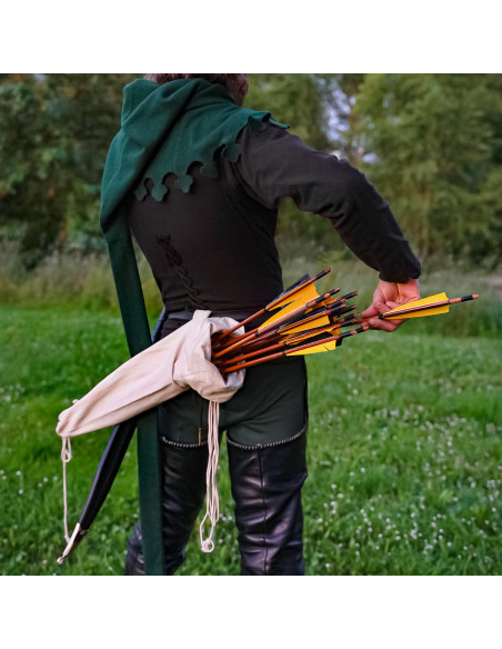 Carquois médiéval artisanal en toile...