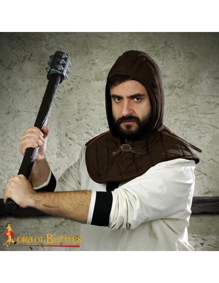 Gugel médiéval doublé en coton,...