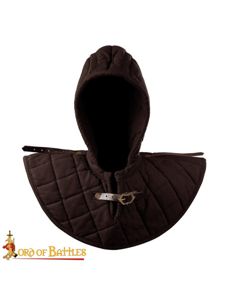 Gugel médiéval doublé en coton,...