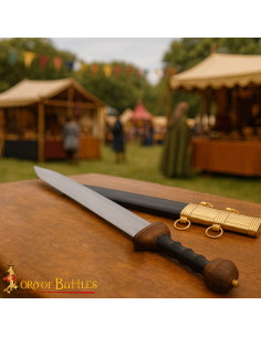 Gladius Romana décoratif avec détails en laiton, avec...