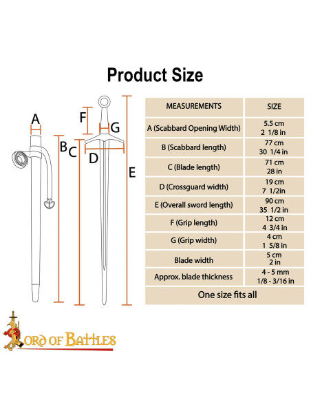 Épée médiévale Oakeshott XVIe siècle...