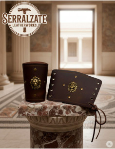 Bracelets de légionnaire romain Lion, marron