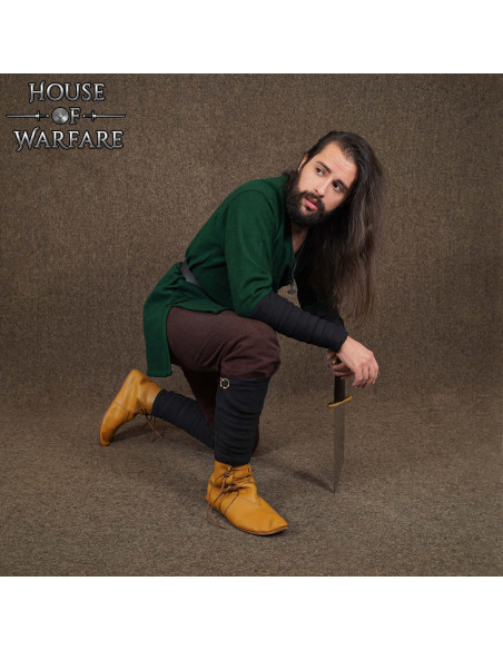 Winingas médiévales en coton noir,...