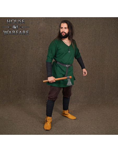 Winingas médiévales en coton noir,...