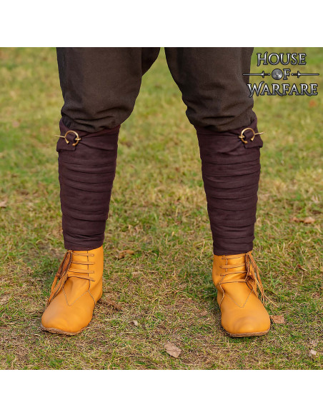 Winingas médiévales en coton marron,...