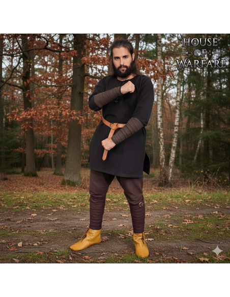 Winingas médiévales en coton marron,...