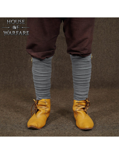 Winingas médiévales en coton gris,...