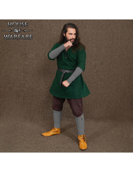 Winingas médiévales en coton gris,...