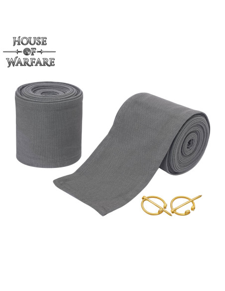 Winingas médiévales en coton gris,...