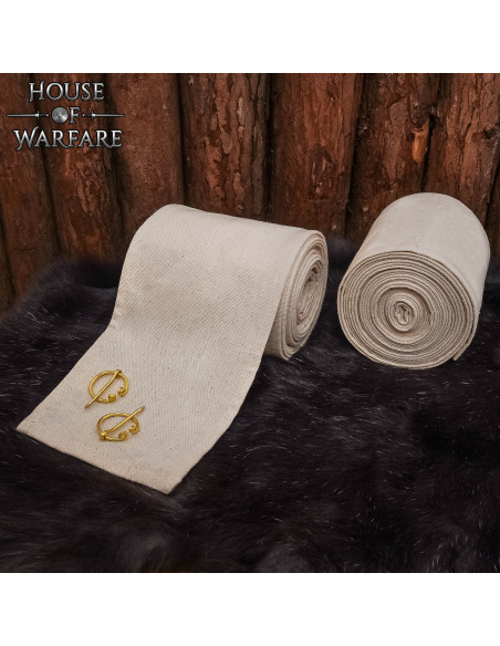 Winingas médiévales en coton blanc...