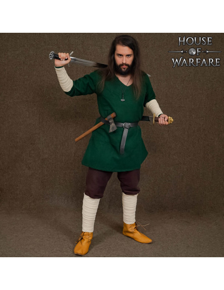 Winingas médiévales en coton blanc...