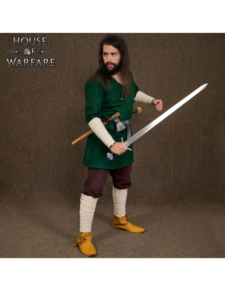 Winingas médiévales en coton blanc...