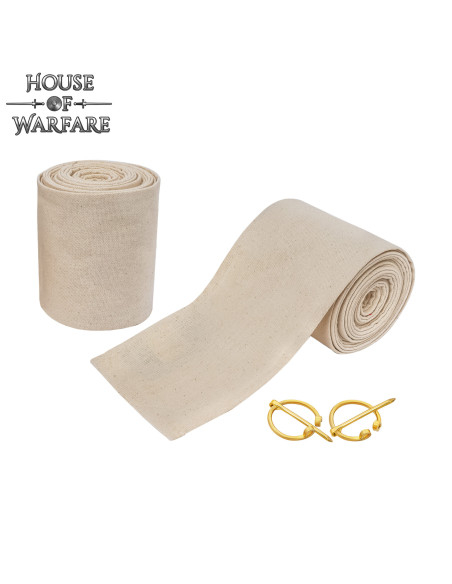 Winingas médiévales en coton blanc...