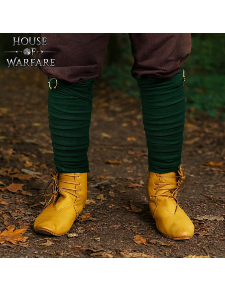 Winingas médiévales en coton vert,...