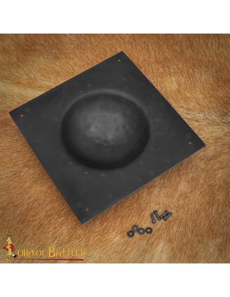 Umbo carré en acier noirci pour...