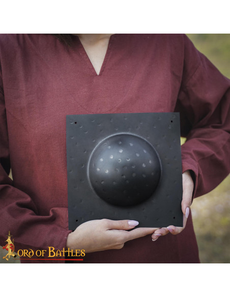 Umbo carré en acier noirci pour...