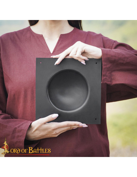 Umbo carré en acier noirci pour...