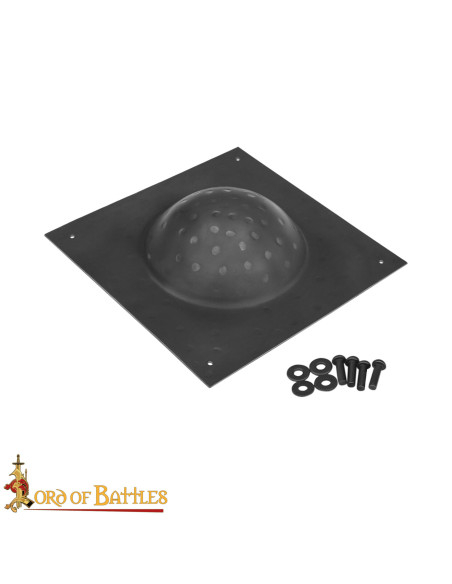 Umbo carré en acier noirci pour...