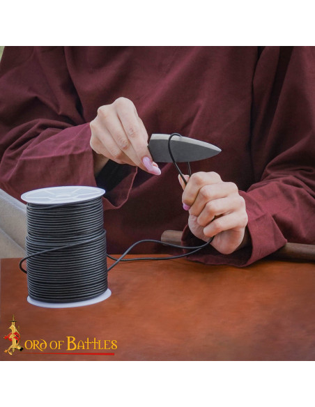 Bobine de cordon en cuir véritable...