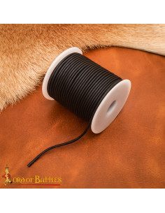 Bobine de cordon en cuir véritable, 25 mètres
