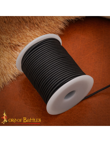 Bobine de cordon en cuir véritable,...