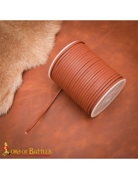 Bobine de cordon en cuir véritable...