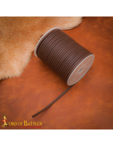 Bobine de cordon en cuir véritable...