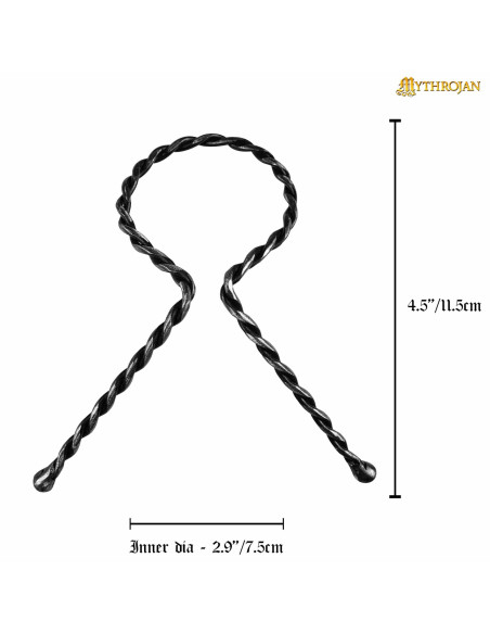 Support en acier enroulé pour cornes...