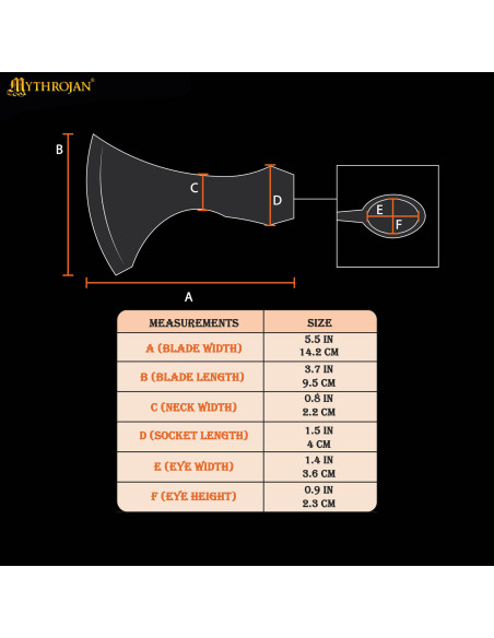 Tête de hache en acier modèle...